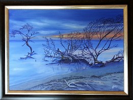 Marina di Alberese (La Toscana) Oleo sobre tabla entelada (diciembre de 2013)