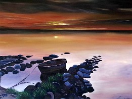 Atardecer en Gotland (SUECIA) Atardecer en Gotland (SUECIA) Óleo sobre tabla entelada (79x59 cm.) (septiembre de 2013)