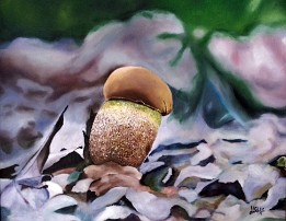 Boletus en el Monte I Oleo sobre tabla entelada (50x40 cm.) (marzo de 2014) (Colección privada) ¡¡¡VENDIDO!!!