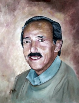 Tata Arturo Oleo sobre lienzo (50x40 cm.) (julio de 2017) (Colección privada)