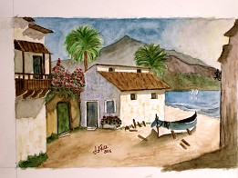 Casa Canaria Acuarela (marzo de 2006) (colección privada)